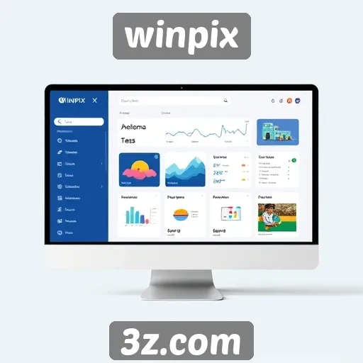 Interface do site Winpix é amigável e intuitiva